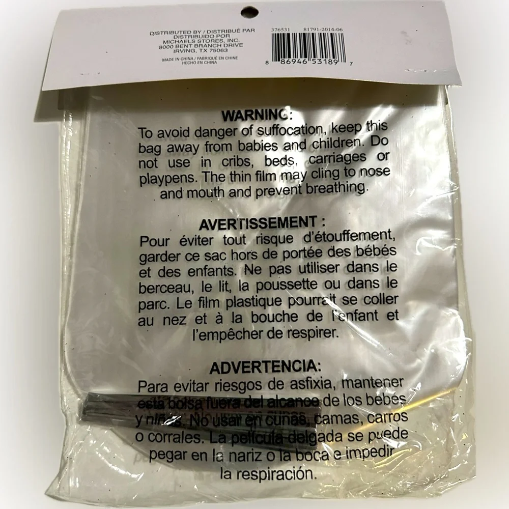 CELEBRATE IT 20 of 25 TREAT BAGS W/ TIES 6.25”x7.75” CLEAR ROUNDED BOTTOM GIFT
